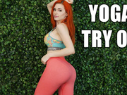 Amouranths Fetter Arsch in Heißen Yoga-Hosen Anprobe 🔥🍑💦